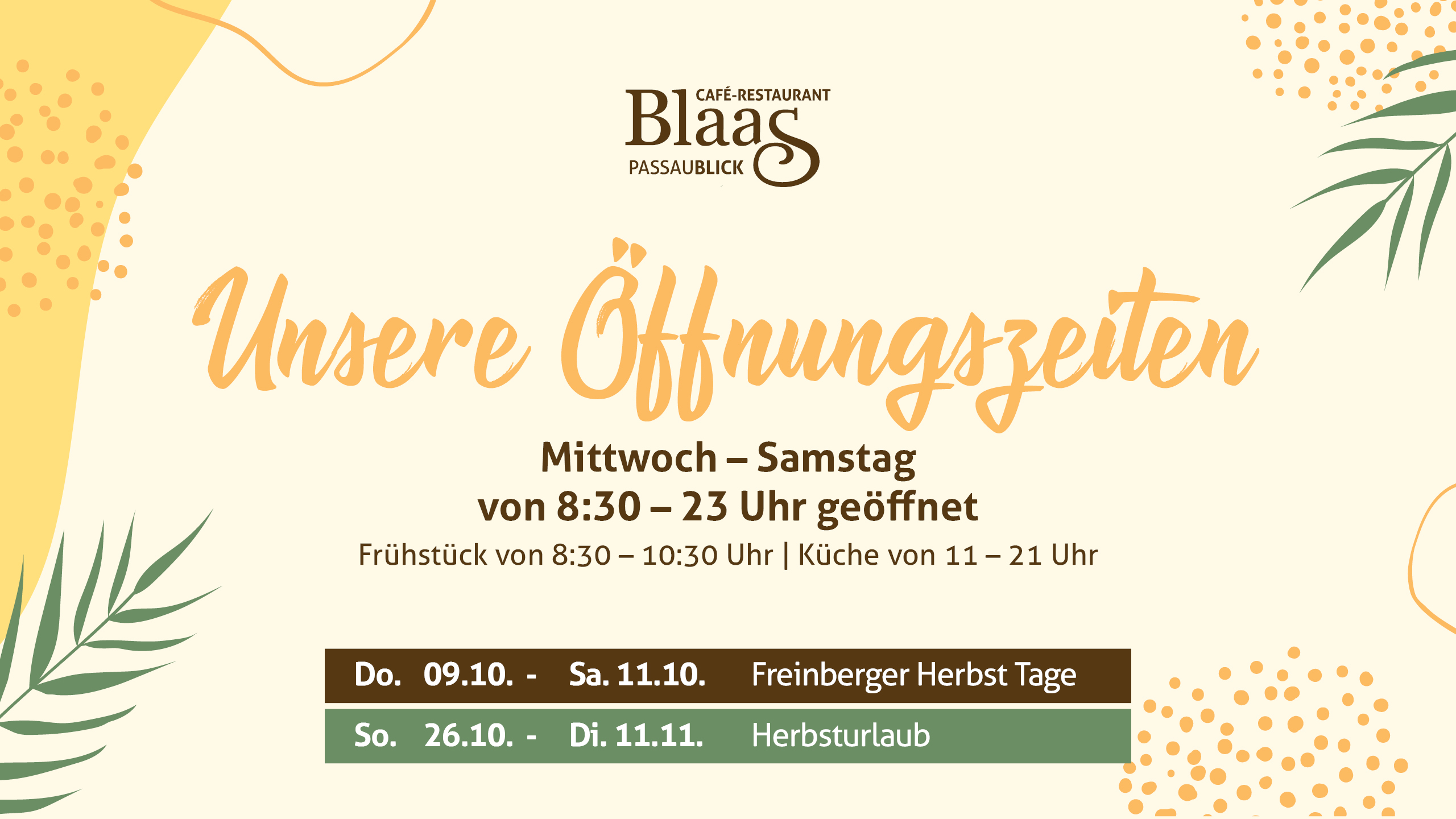 Öffnungszeiten