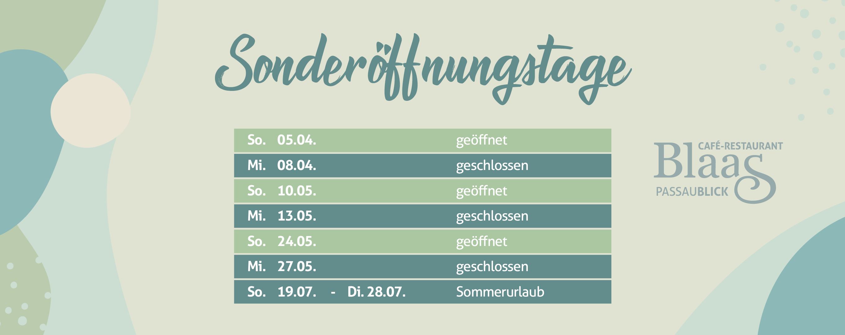 Sonderöffnungstage 2026-02